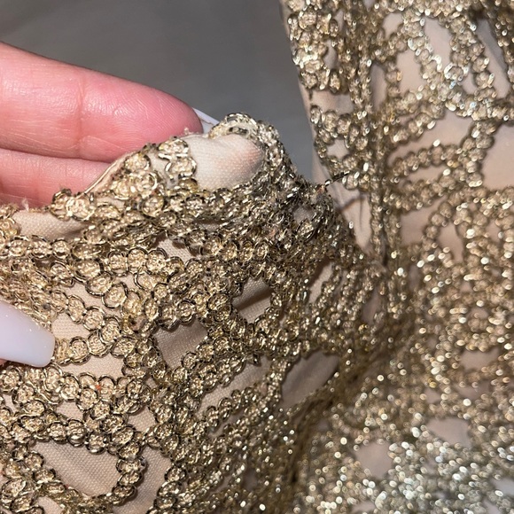 B. Smart Black and Gold Dress